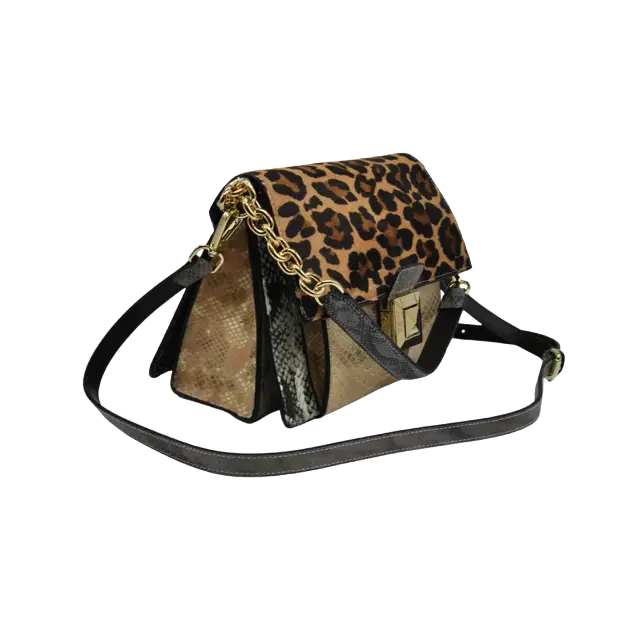 LADY - MIX COLORI/PATTA ANIMALIER LEOPARDO - Marie Louise Bag Saldi