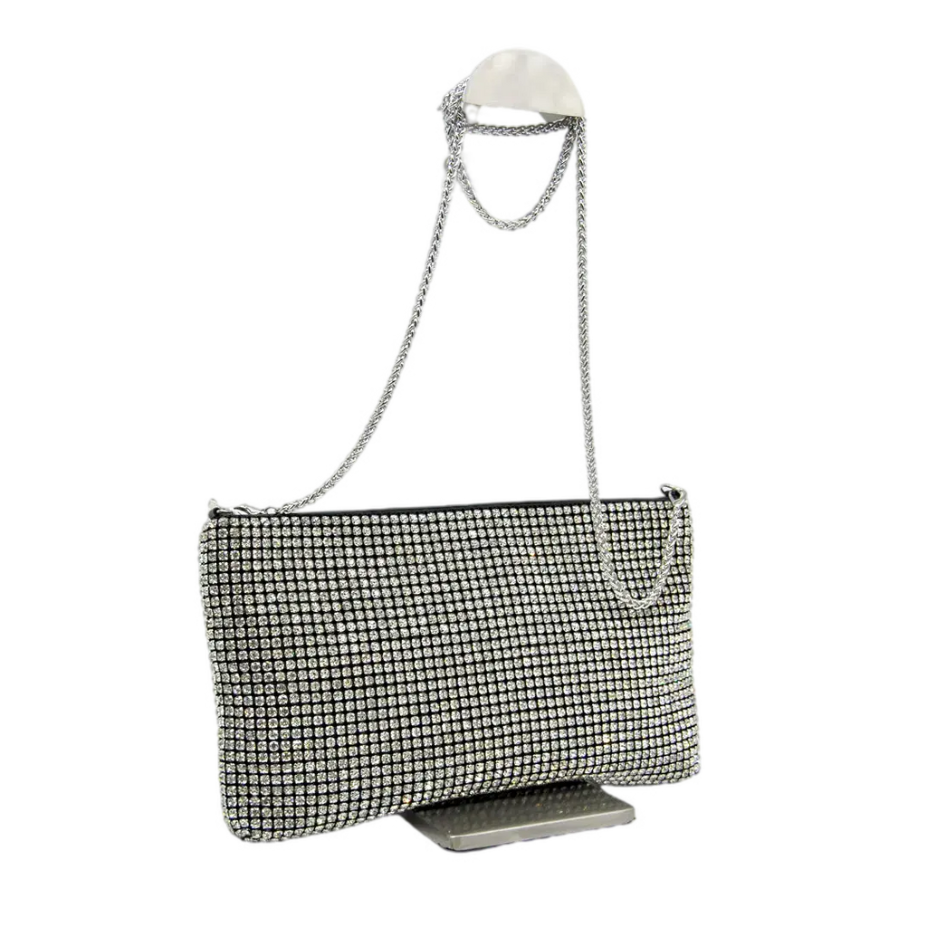 GINETTE - STRASS ARGENTO - Marie Louise Bag 