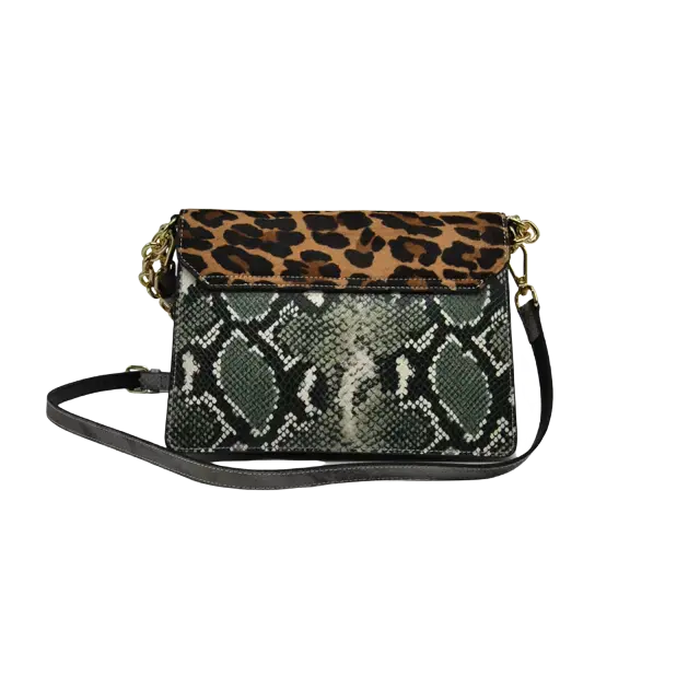 LADY - MIX COLORI/PATTA ANIMALIER LEOPARDO - Marie Louise Bag Saldi