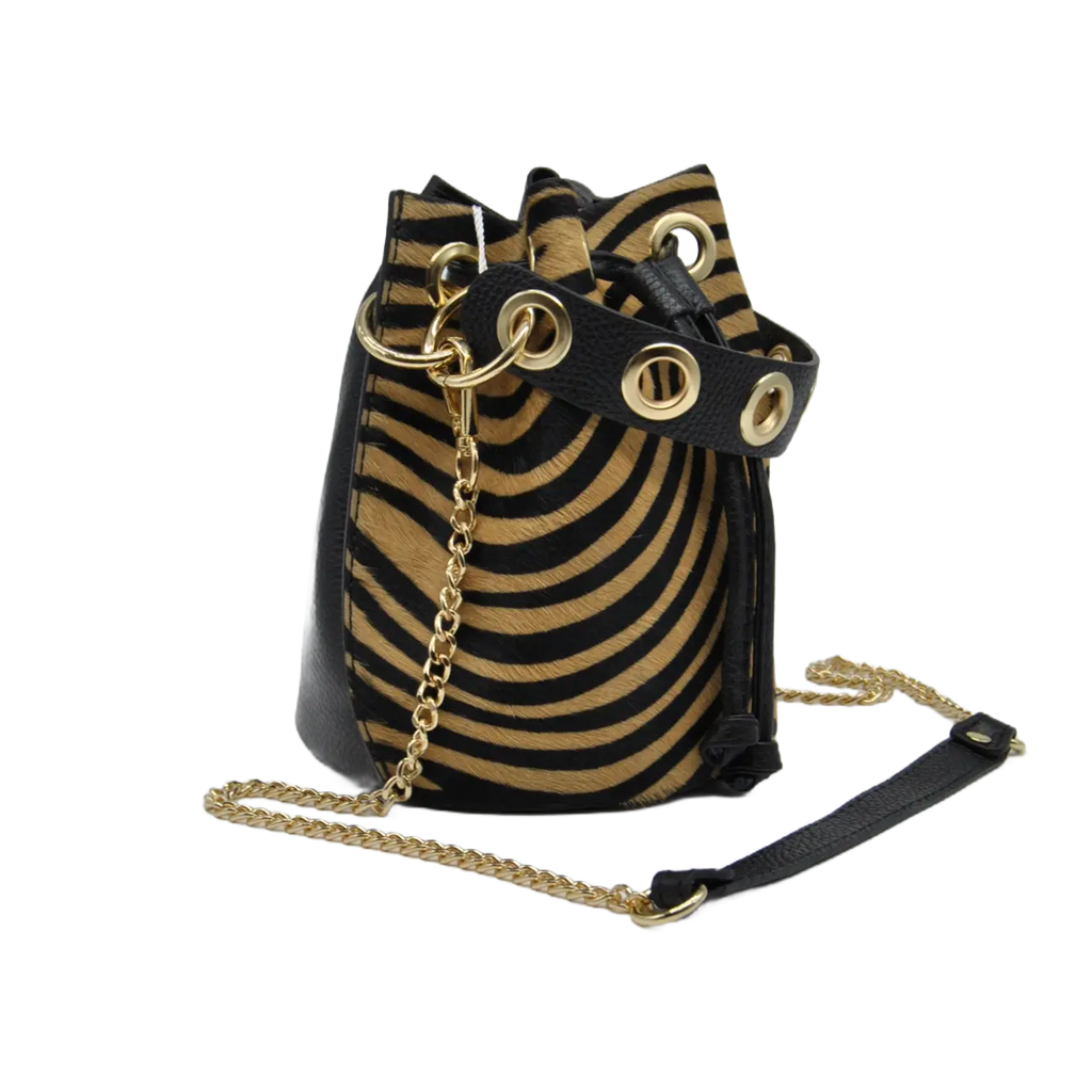 PATTY - ANIMALIER ZEBRA BEIGE/NERO - Marie Louise Bag Saldi