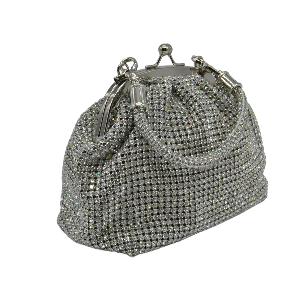 GINEVRA - STRASS ARGENTO - Marie Louise Bag 