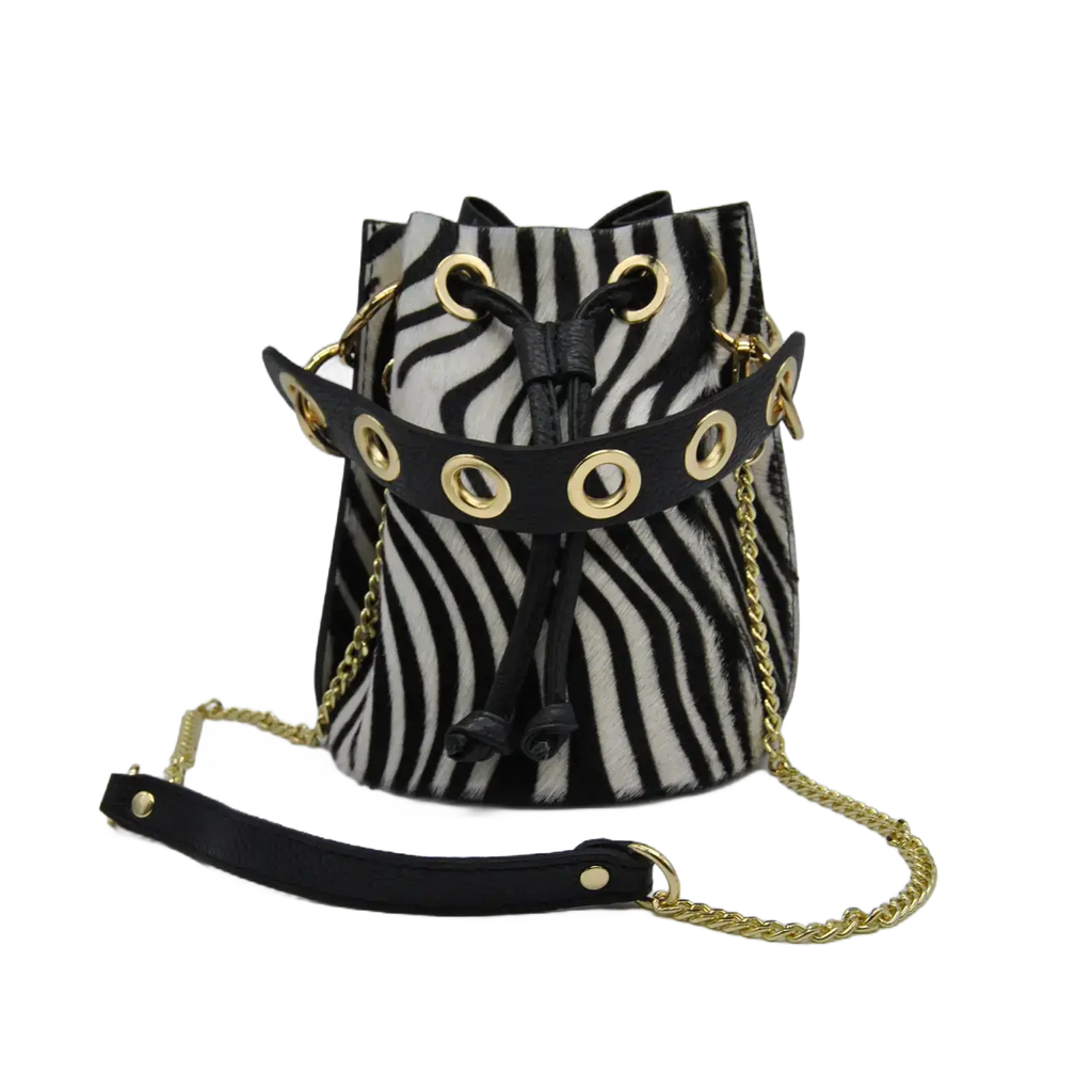 PATTY - ANIMALIER ZEBRA BIANCO/NERO - Marie Louise Bag Saldi