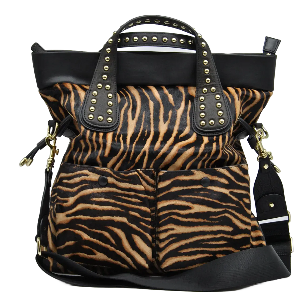DOMENICA - NERO/ANIMALIER ZEBRA  Saldi